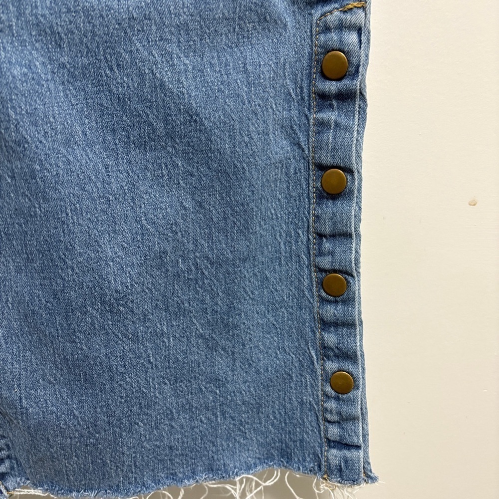 Anthropologie Pilcro Jeans Womens 27 (Actual 30x28) Wide Leg Skater Snap Button - Picture 10 of 14